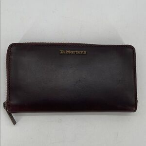 Dr. Martens Women’s Brown Zip-Around Leather Wallet Rare Find